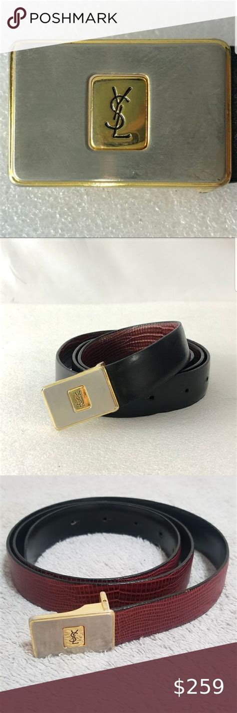 ysl mens black belt|y belt authentic.